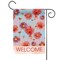 Toland Home Garden Red and Purple Flower Power Welcome Outdoor Garden Flag 18" x 12.5"